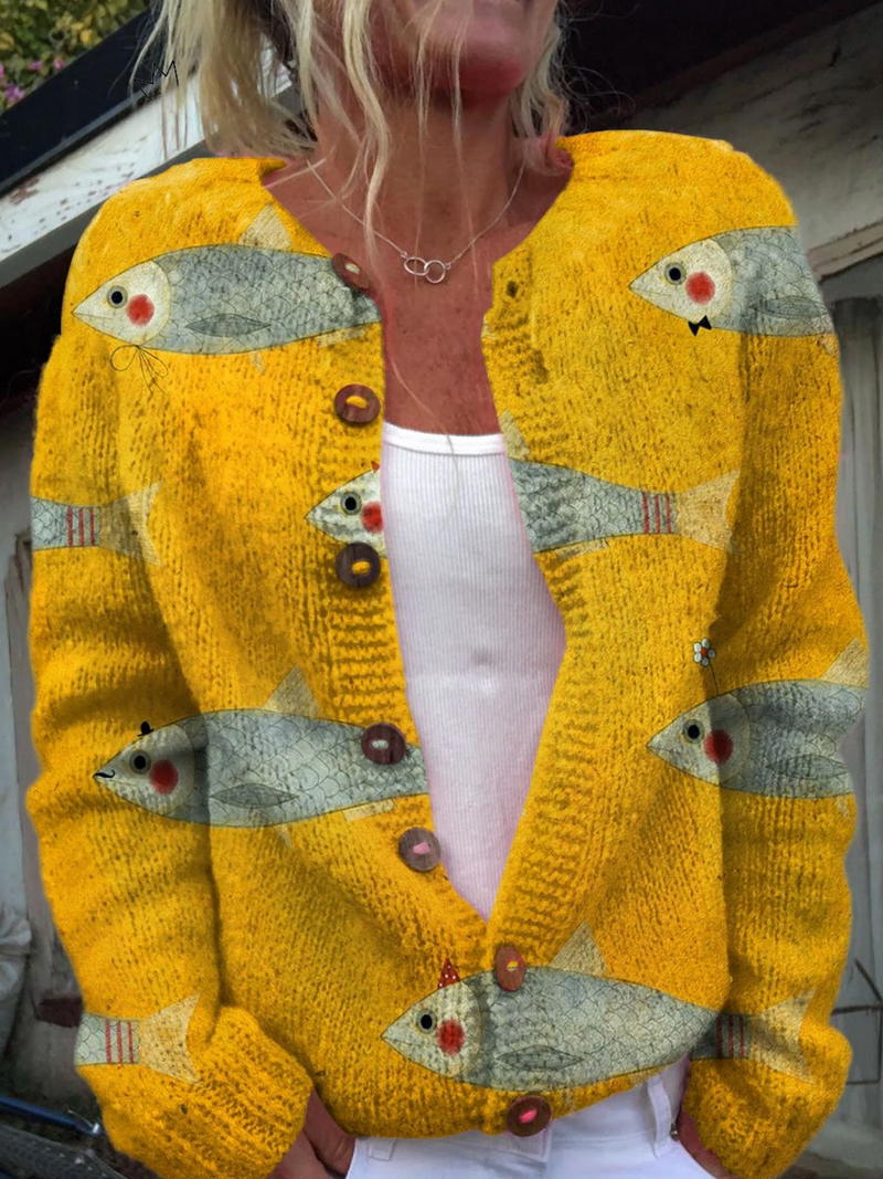 Paola™ | Vintage Brei Cardigan