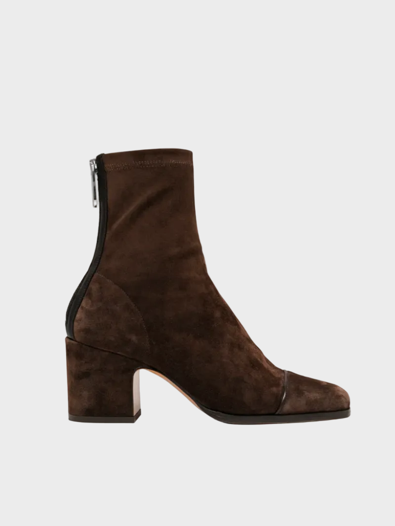 Alma – Suede Heeled Ankle Boots