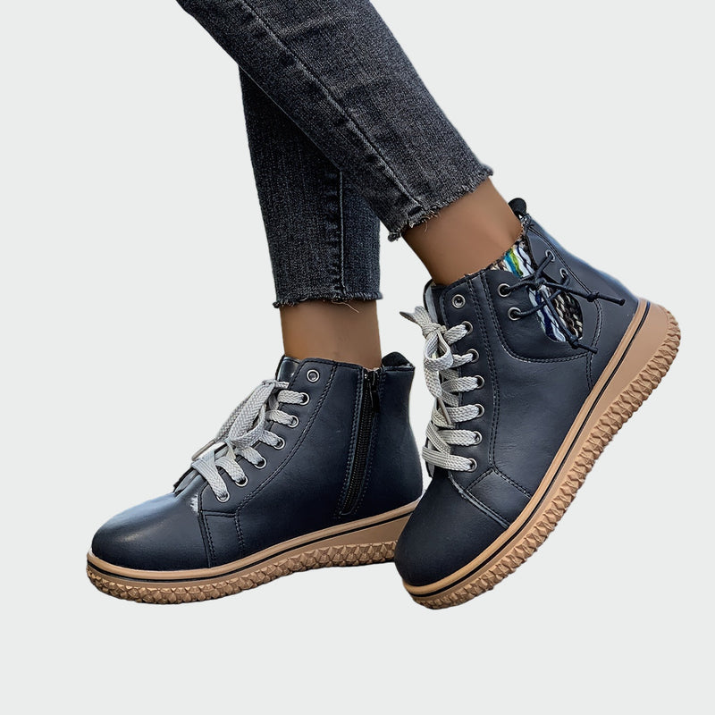 Iwona - Leather Ankle Orthopaedic Boots