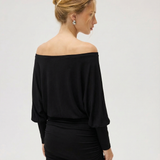 Sola | Ruched Mini Dress Draped Relaxed Top & Fitted Skirt