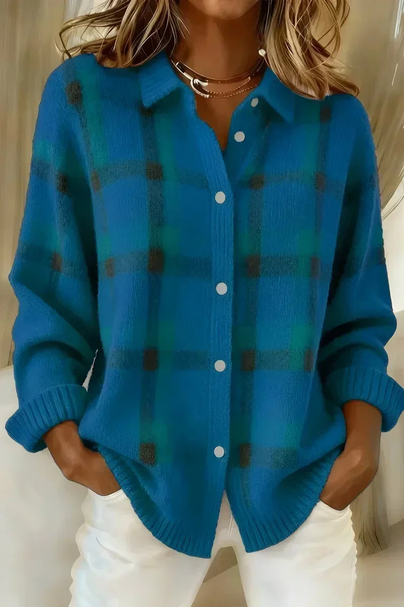 Anne | Brushed Check Cardigan
