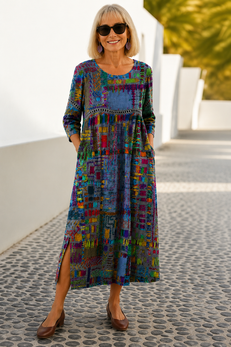 Eliana | Printed Midi Dress