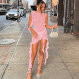 Alanna | Women's Backless Mini Summer Vacation Cover-up Dress
