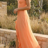 Alora | Women's Sleeveless V-Neck Maxi Summer Wedding Guest Dress