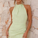 Amayah | Women's Elegant Pleated Maxi Wedding Guest Dress