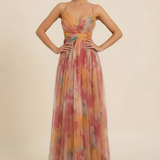 Angela | Women's Romantic Sleeveless Maxi Wedding Guest Dress