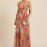 Angela | Women's Romantic Sleeveless Maxi Wedding Guest Dress