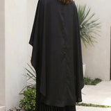 Aniya | Women’s Long Cape Sleeves Maxi Wedding Guest Dress