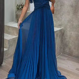 Calista | Women's Pleated Maxi Wedding Guest Dress