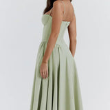 Calliope | Women's Sleeveless Structured Midi Summer Dress