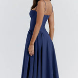 Calliope | Women's Sleeveless Structured Midi Summer Dress