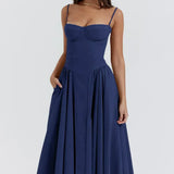 Calliope | Women's Sleeveless Structured Midi Summer Dress