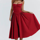 Calliope | Women's Sleeveless Structured Midi Summer Dress