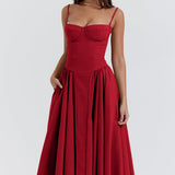 Calliope | Women's Sleeveless Structured Midi Summer Dress