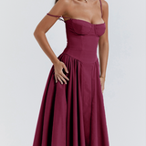 Calliope | Women's Sleeveless Structured Midi Summer Dress