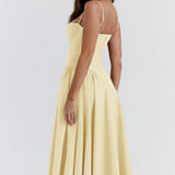 Calliope | Women's Sleeveless Structured Midi Summer Dress