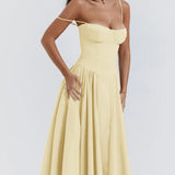 Calliope | Women's Sleeveless Structured Midi Summer Dress