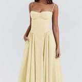 Calliope | Women's Sleeveless Structured Midi Summer Dress