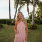 Eliza | Women’s Pleated Ruffled Maxi Wedding Guest Dress