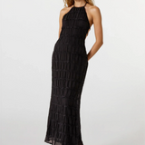Greta | Women's Backless Sculpted Texture Maxi Summer Dress