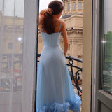 Heather | Women's Sleeveless Twirl Midi Prom Dress
