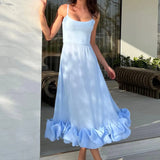 Heather | Women's Sleeveless Twirl Midi Prom Dress