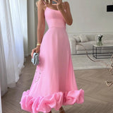 Heather | Women's Sleeveless Twirl Midi Prom Dress