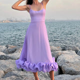 Heather | Women's Sleeveless Twirl Midi Prom Dress