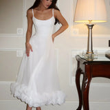 Heather | Women's Sleeveless Twirl Midi Prom Dress