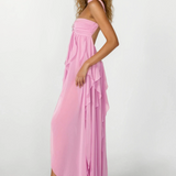 Imogen | Women's Strapless Ruffled Maxi Wedding Guest Dress
