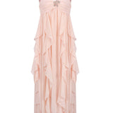 Imogen | Women's Strapless Ruffled Maxi Wedding Guest Dress