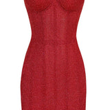 Ivy | Women’s Strapless Glitter Corset Mini Party Dress