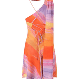 Katalina | Women's One-Shoulder Satin Mini Summer Dress
