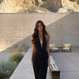 Lilith | Women's Halter Backless Maxi Summer Dress
