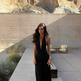 Lilith | Women's Halter Backless Maxi Summer Dress