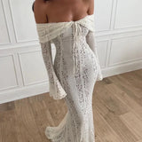 Lucy | Women's Lace Off-Shoulder Maxi Summer Dress