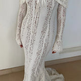 Lucy | Women's Lace Off-Shoulder Maxi Summer Dress