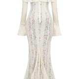 Lucy | Women's Lace Off-Shoulder Maxi Summer Dress