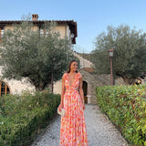 Maeve | Women's Floral Sleeveless Cut-Out Maxi Wedding Guest Dress