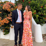 Maeve | Women's Floral Sleeveless Cut-Out Maxi Wedding Guest Dress