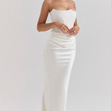 Maisy | Women's Strapless Corset Maxi Wedding Guest Dress