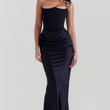 Maisy | Women's Strapless Corset Maxi Wedding Guest Dress