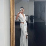 Meadowlyn | Women's Tropic Drape Maxi Summer Vacation Dress