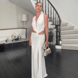 Meadowlyn | Women's Tropic Drape Maxi Summer Vacation Dress