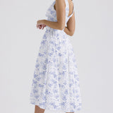 Michelle | Women's Floral Sleeveless Midi Spring Dress