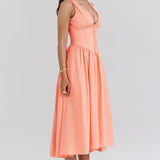 Michelle | Women's Floral Sleeveless Midi Spring Dress