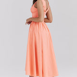 Michelle | Women's Floral Sleeveless Midi Spring Dress