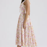 Michelle | Women's Floral Sleeveless Midi Spring Dress