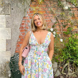 Michelle | Women's Floral Sleeveless Midi Spring Dress
