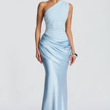 Ophelia | Women's One-Shoulder Maxi Wedding Guest Dress